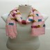 Cotton Chain Work Stole - Pink